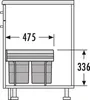 Format Einbauabfallsammler, Raumspar-Tandem, 3643141,KB Produktbild-Vorschau 12