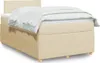 Boxspringbett mit Matratze Creme 120x200 cm Stoff Produktbild-Vorschau 2