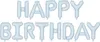 Ballon Girlande Happy Birthday 340x35cm Schriftzug Blau Produktbild-Vorschau 1