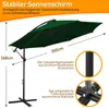 Jopassy Sonnenschirm 350cm Balkon Strandschirm Gartenschirm Produktbild-Vorschau 3