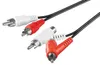 Goobay 50214, 2 x RCA, Samec, 2 x RCA, Samec/Samica, 1,5 m, Náhľad obrázku produktu 1