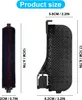 Product size chart showing dimensions of a vacuum cleaner brush and filter component. Voir les images du produit