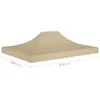 vidaXL Tetto per tende da festa 4,5x3 m Beige 270 g/m² Anteprima dell’immagine prodotto 9