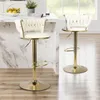Hawthyhome Barhocker mit goldener Metallbasis(2er Set) Produktbild-Vorschau 5