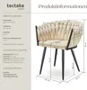 tectake® Set Esszimmerstuhl Astano gepolstert, mit Produktbild-Vorschau 7