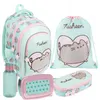 Schulrucksack Set PUSHEEN mintgrün – 5-teilig – St. Produktbild-Vorschau 1