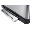 Poubelle à pédale rectangulaire 50 litres, EKO - inox mat Voir les images du produit 6