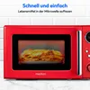MEDION Retro Mikrowelle klein (20 Liter, ca. 800 Watt, 5 Produktbild-Vorschau 4