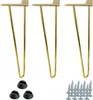 lot de 3 pieds de meuble Hairpin en or, 41 cm de haut, 2 Voir les images du produit 1