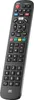 A black remote control is shown against a white background. Voir les images du produit