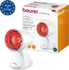 A product shot of a Beurer infrared lamp and its packaging. Produktbild-Vorschau