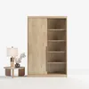 Kleiderschrank 140 cm Eiche Craft Schiebetüren Produktbild-Vorschau 3