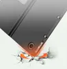 A tablet case is shown being dropped, with graphics indicating impact and protection. Produktbild-Vorschau