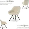 Chaise pivotante avec accoudoirs Snug en velours, Voir les images du produit 3