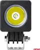 A close-up studio shot of a square LED work light with a metal mounting bracket. Produktbild-Vorschau