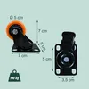 Relaxdays Zwenkwielen, set van 4, 50 mm, 400 kg Productafbeelding-voorbeeld 4