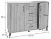 Kommode MCW-P42, Sideboard Schrank Anrichte, 4 Schubladen Produktbild-Vorschau 11