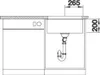 Lavello Blanco ETAGON 500-U 530 x 460 mm grigio roccia Anteprima dell’immagine prodotto 6