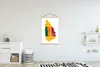 MuchoWow® Textilposter Karte mit Flagge Sri Lanka 120x180 Produktbild-Vorschau 2