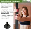 Pole Dance Tanzstange schwarz 231 - 274 cm Ø 45 mm Produktbild-Vorschau 5