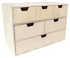 Creative Deco Mini Houten Kist met 6 laden, 42 x 20 x 28.5 Productafbeelding-voorbeeld 1
