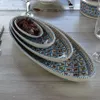 Piatto ovale Bakir turchese - L 53 cm Anteprima dell’immagine prodotto 3