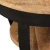 vidaXL Table basse en bois de manguier brut massif 65 x 32 Voir les images du produit 6