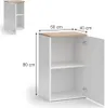 Credenza Vicco Wido Bianco 50 x 80 cm con ripiano, Model Anteprima dell’immagine prodotto 3