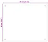 vidaXL Panel kuchenny czarny 70x60 cm szkło hartowane Podgląd zdjęcia produktu 7