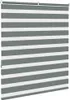 vidaXL Doppelrollo Dunkelgrau 130x150cm Stoffbreite 125,9 Produktbild-Vorschau 3