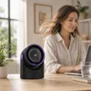 Stolní a nástěnný ventilátor, černý, s baterií, 5 Náhled obrázku produktu 4