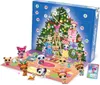 A Littlest Pet Shop Advent Calendar with small pet figures and accessories displayed in front of the open calendar box. Náhled obrázku produktu