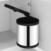 vidaXL Küchen-Einbau-Mülleimer Edelstahl 8 L Produktbild-Vorschau 8
