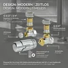 LuxeBath Termostatický ventil + spätný ventil chróm, Náhľad obrázku produktu 3