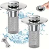 2er-Set Waschbecken-Stöpsel mit Haarfänger, Pop-up Produktbild-Vorschau 1