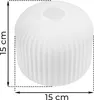 Paralume Riffle bianco cilindrico 15 cm – paralume moderno Anteprima dell’immagine prodotto 4