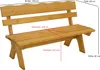 TPFGarden GARTENBANK Drieburg 3-Sitzer 150cm aus Kiefer Produktbild-Vorschau 3