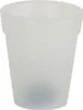 A frosted white LED solar flower pot is shown against a white background. Produktbild-Vorschau