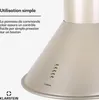 Lumio Retro Hotte aspirante acier couleur champagne 60cm Voir les images du produit 5
