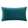 Kissen "dolce" samt blau ente 38x58cm  - Atmosphera Produktbild-Vorschau 2