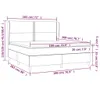 Design Möbel Boxspringbett mit Matratze Taupe 180x200 cm Produktbild-Vorschau 6