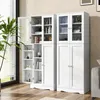 KOMFOTTEU Armadio alto a vetrina in legno, mobile da cucina Anteprima dell’immagine prodotto 4