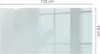 A rectangular glass tabletop with a subtle reflection of a window. Produktbild-Vorschau