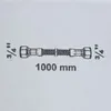 1m Panzerschlauch Flexschlauch 3/4"IG x 3/4"IG DN19 für Produktbild-Vorschau 2