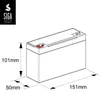 SIGA Phaeton AGM Deep Cycle Akku 12Ah 6V Produktbild-Vorschau 5