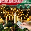 XMTECH LED sviečky na batérie, háčiky a klipy, diaľkové Náhľad obrázku produktu 3