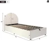 Sweiko Polsterbett 90x200, Kinderbett,Einzelbett mit Produktbild-Vorschau 9