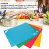 4 pièces PP Planche à découper de cuisine flexible Planche Voir les images du produit 10