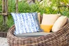 MuchoWow® Outdoor Kissen - Blumen - Anemone - Blau - Muster Produktbild-Vorschau 3