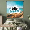 MuchoWow® Wandteppich Wandbehang Sommer - Zitat - Boot Produktbild-Vorschau 4